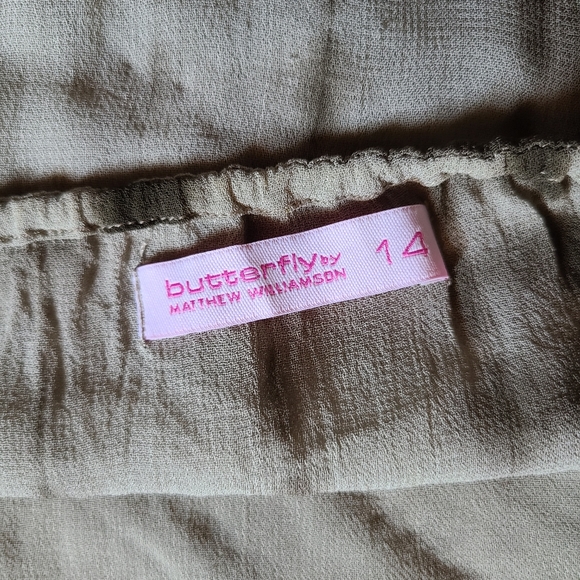 🍂Tie dye khaki bronze boho beaded halter top - Picture 6 of 9